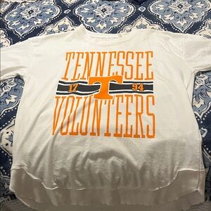 Pressbox White and Orange Tennessee Volunteers Tee